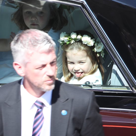 Princess Charlotte Sticks Her Tongue Out at Royal Wedding