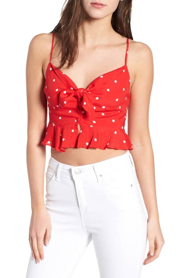 For Love and Lemons Natalia Crop Top