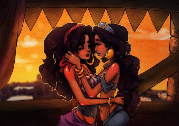 Jasmine And Esmeralda Gay Disney Characters Popsugar