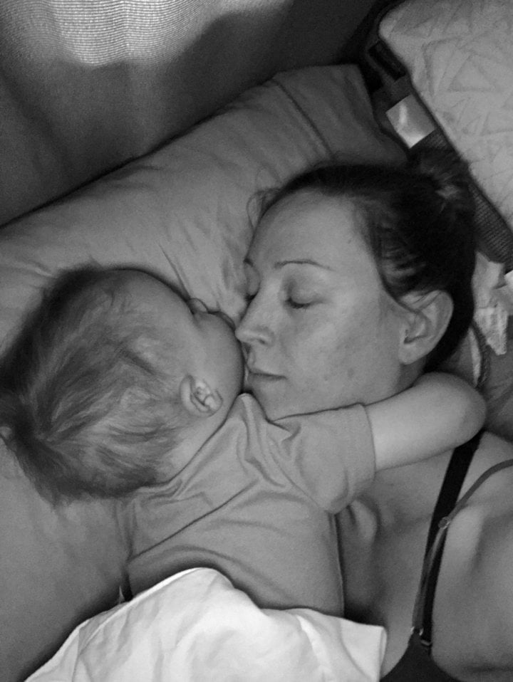 Mom Breastfeeding During Ironman Competition