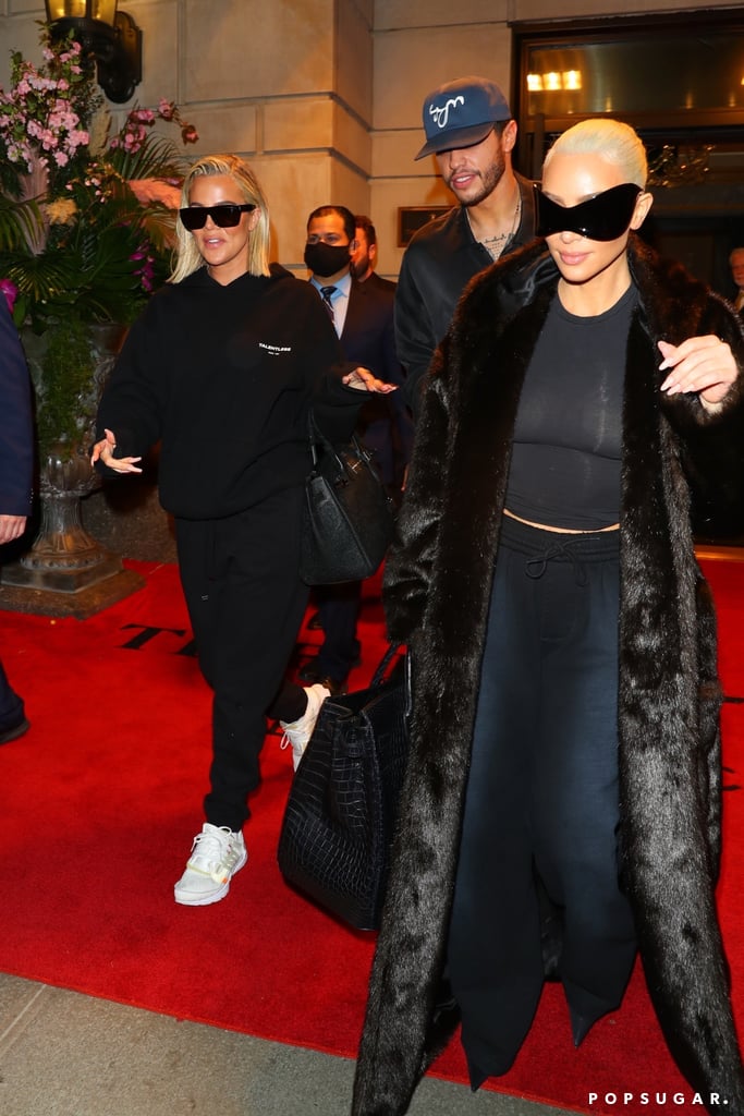 Kim Kardashian and Pete Davidson Matching Sweats Met Gala