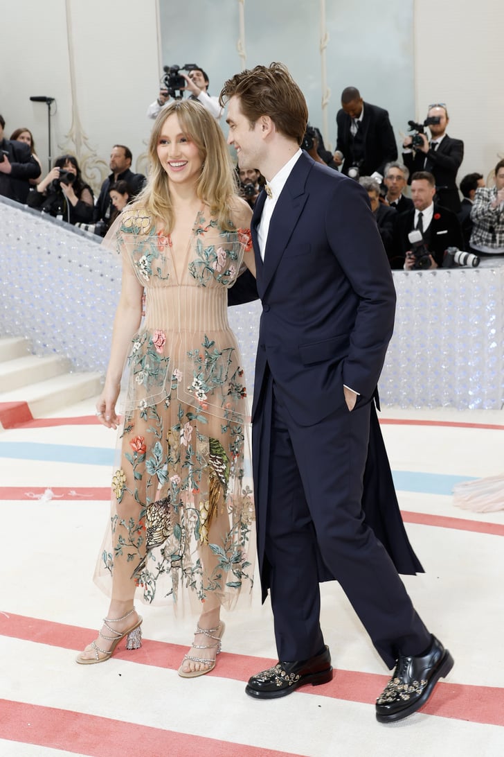 Robert Pattinson and Suki Waterhouse at the Met Gala 2023 POPSUGAR