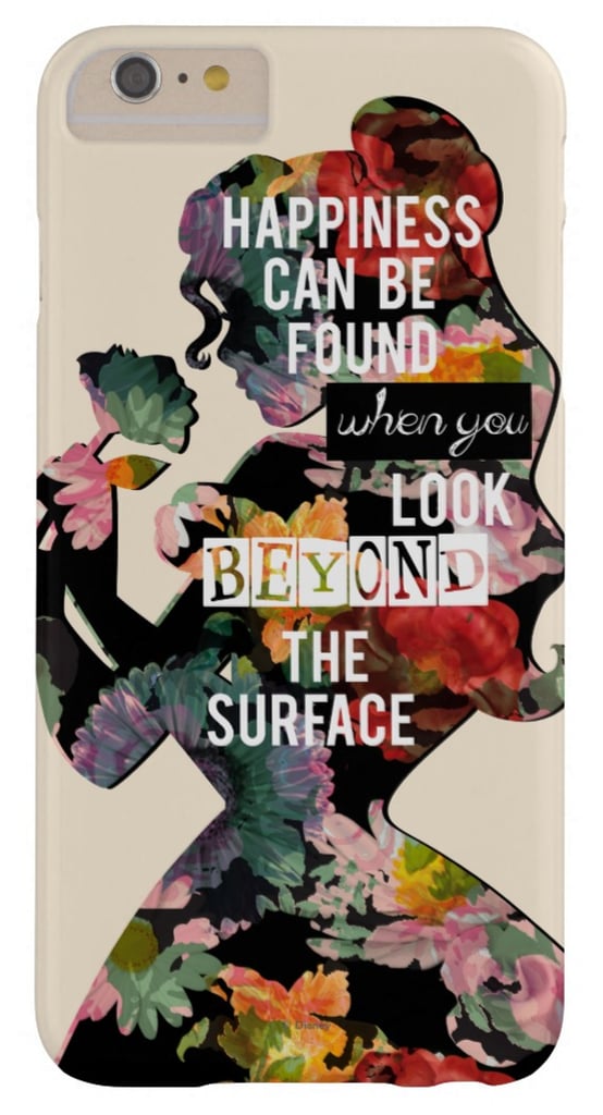 <product href="https://www.zazzle.com/princess_belle_floral_silhouette_barely_there_iphone_6_plus_case-179142237954959347">Happiness Quote</product> ($42)