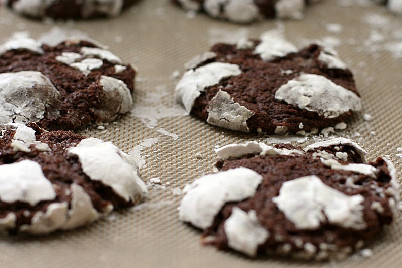 Chocolate Marshmallow Crinkle Cookies