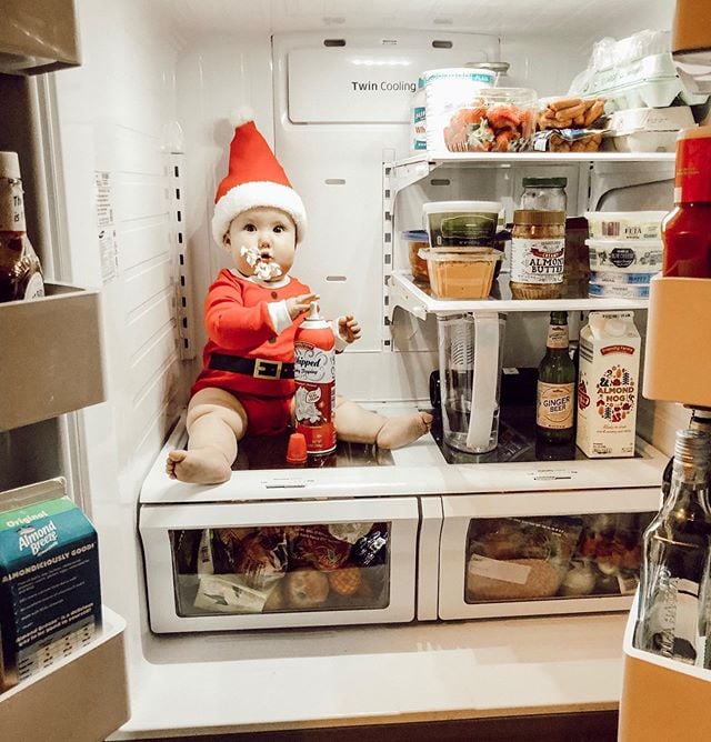 Baby Dressed as Elf on the Shelf 2018