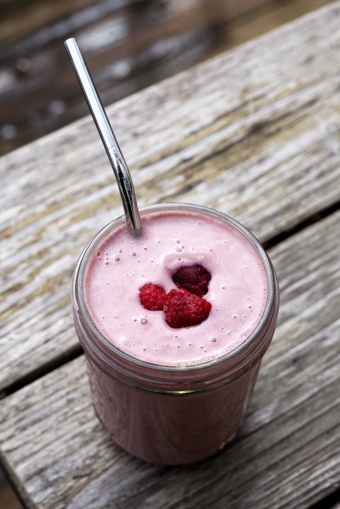 Raspberry Vanilla Protein Smoothie