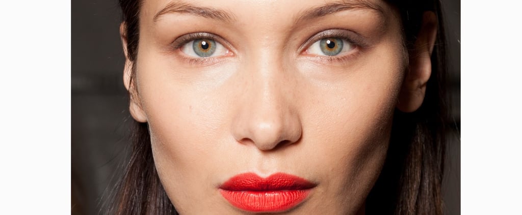 Bella Hadid Eats Pizza in Lipstick