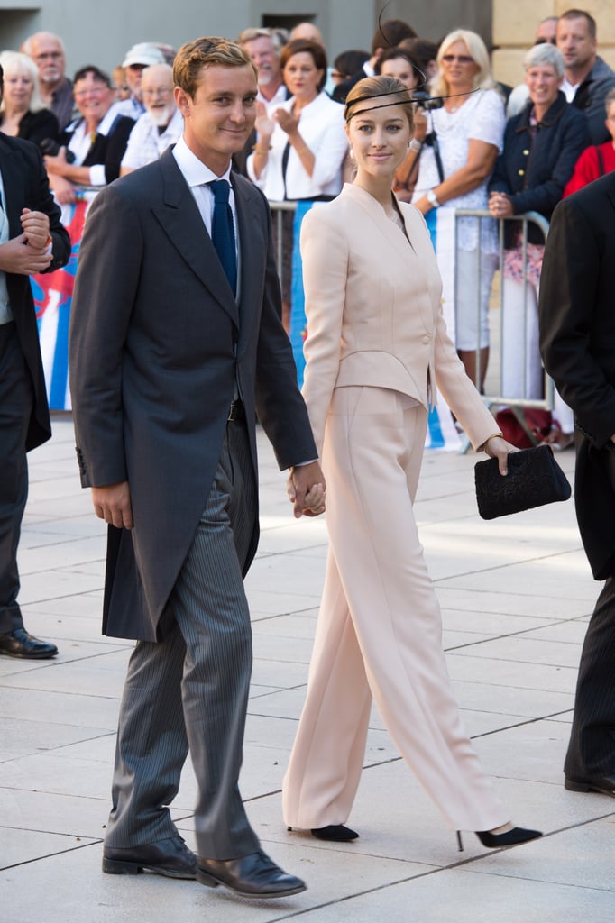 The couple held hands at the September 2013 wedding of Prince Felix of Luxembourg and Claire Lademacher in France.