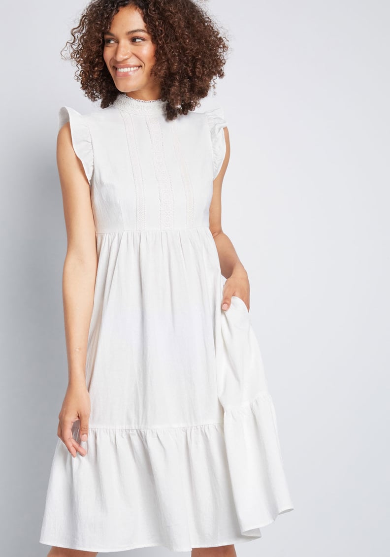 Meadow Magic Ruffle Midi Dress