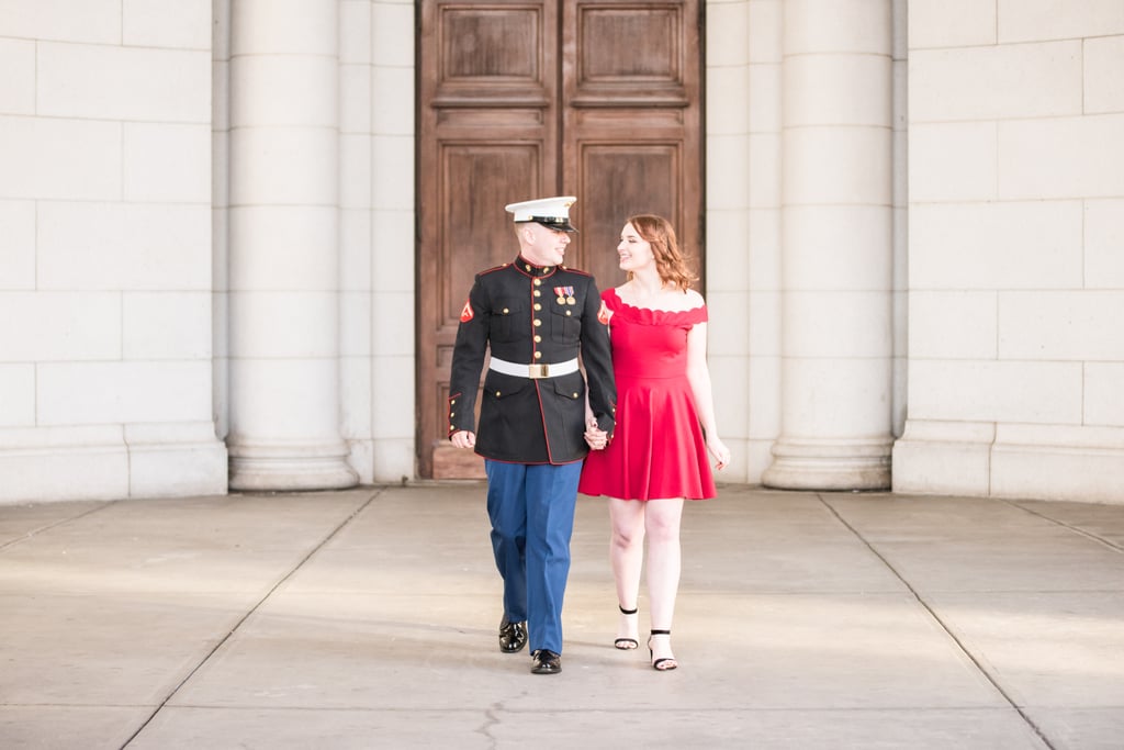 Military Couple Engagement Session In Washington Dc Popsugar Love And Sex