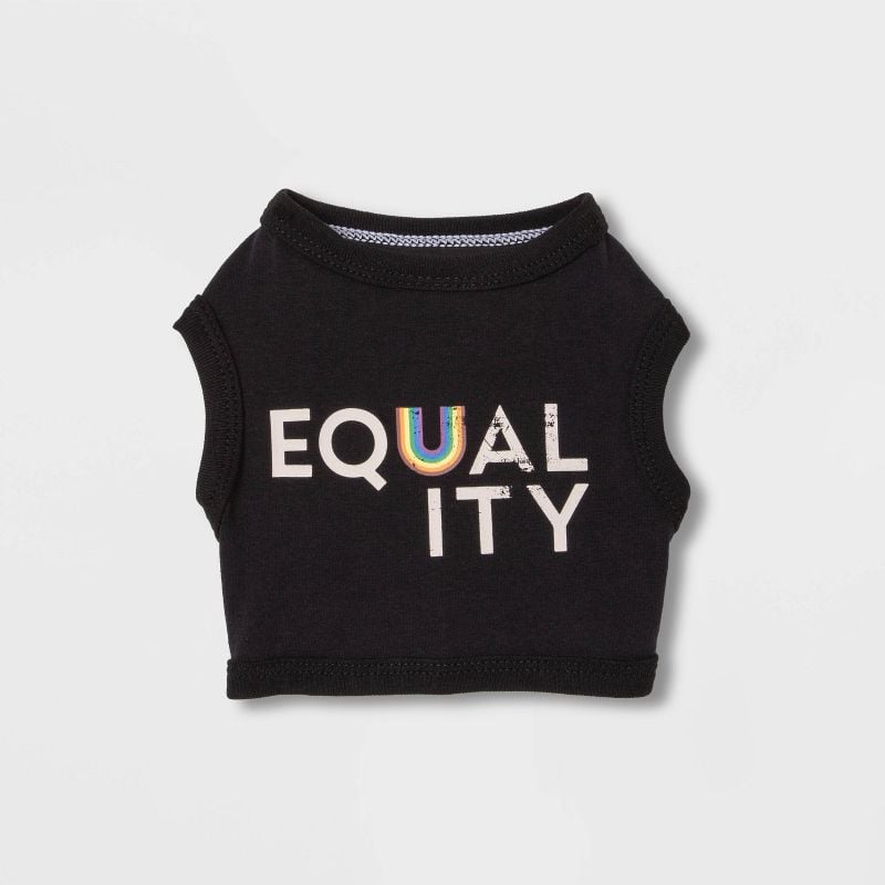 A Dog and Cat T-Shirt: Equality Dog and Cat Cropped Tank Top