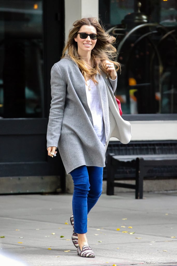 Just add a belly, and this is now a cozy maternity look.