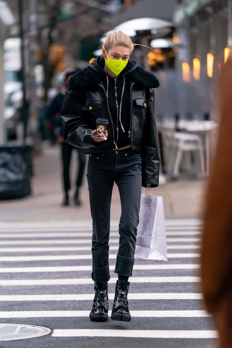 Hunter Schafer Wearing Reebok x Maison Margiela Boots in NYC | POPSUGAR  Fashion