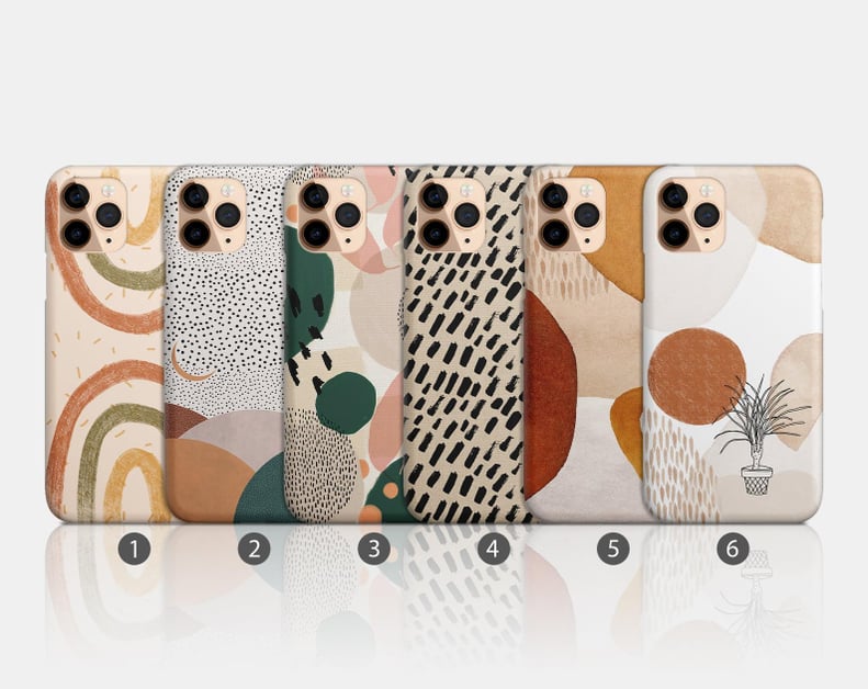 For a Neutral Aesthetic: Modern Muted Art iPhone Cases