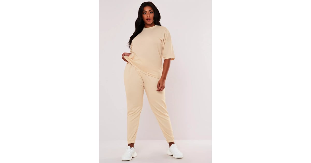 t shirt on joggers