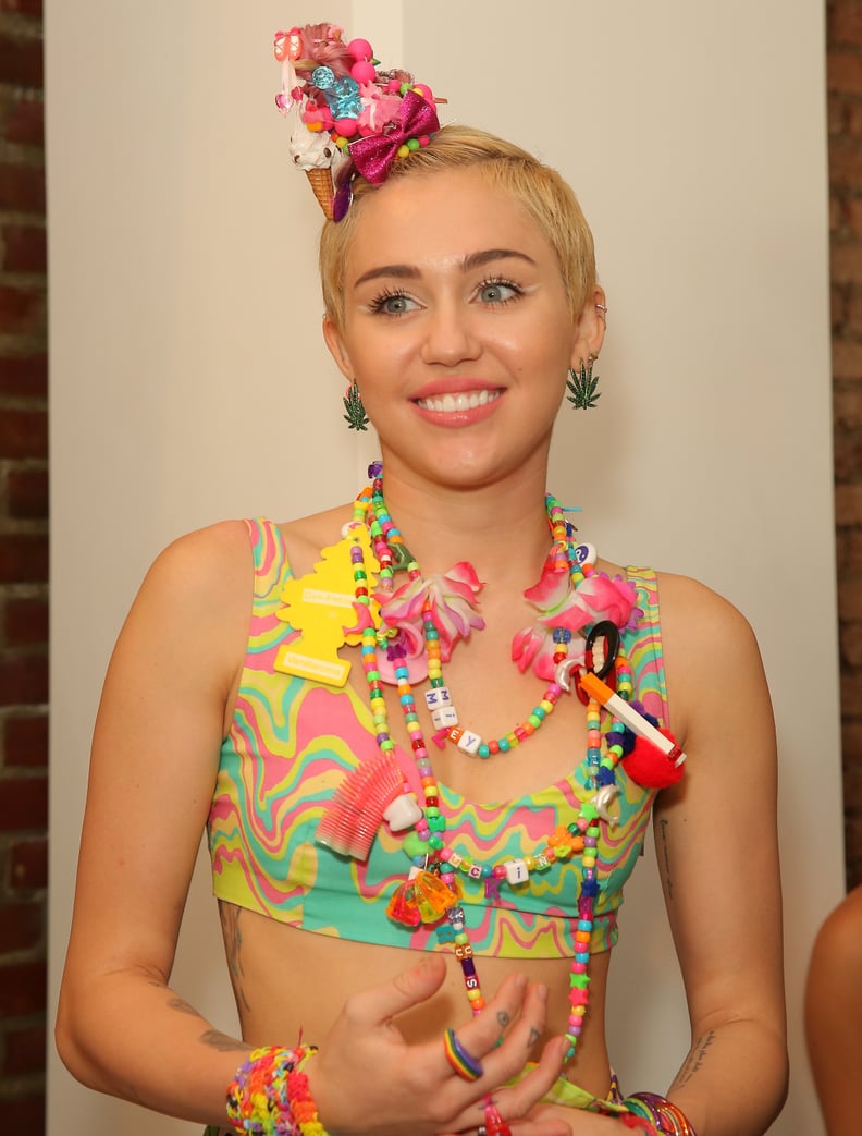 Miley Cyrus at Jeremy Scott