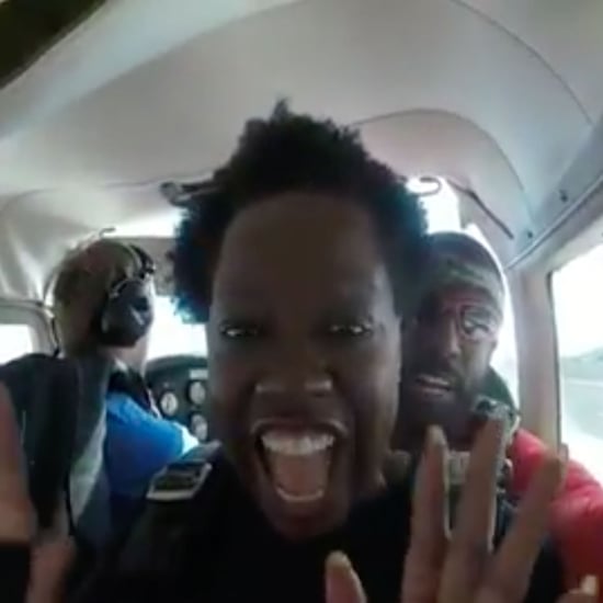 Viola Davis Skydiving Video 2019