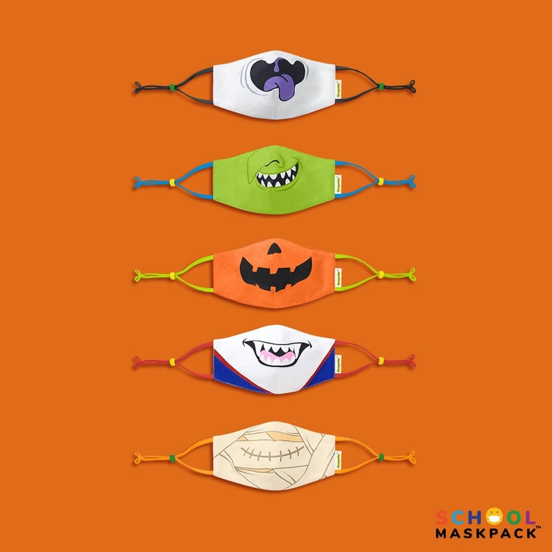 A Closer Look at the Halloween Reusable Cloth Kids' Face Mask Set