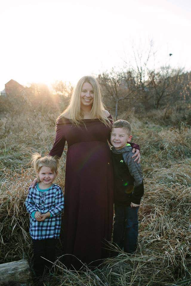 Maternity Shoot With Rainbow After Husband Dies