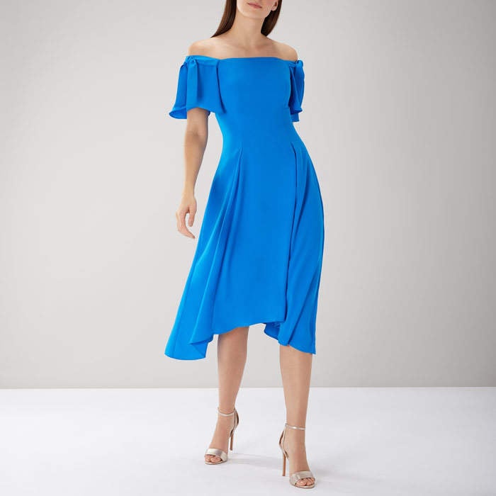 Coast Bonnie Bardot Midi Dress Wedding Guest Dresses For Spring and