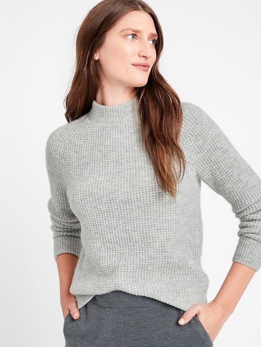 Banana Republic Aire Waffle-Knit Sweater