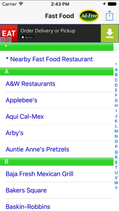Fast Food Finder App