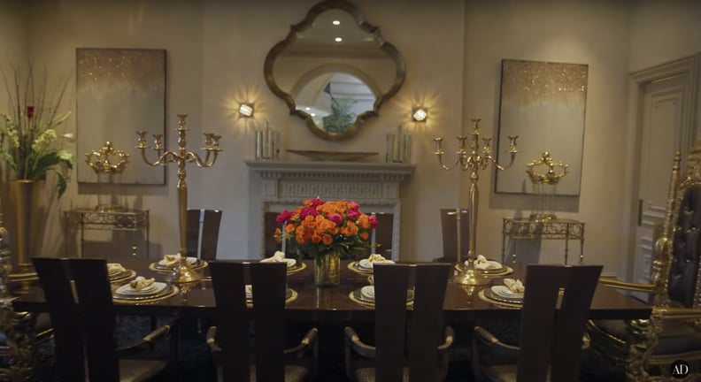 Tyrese Gibson's Ornate Dining Room