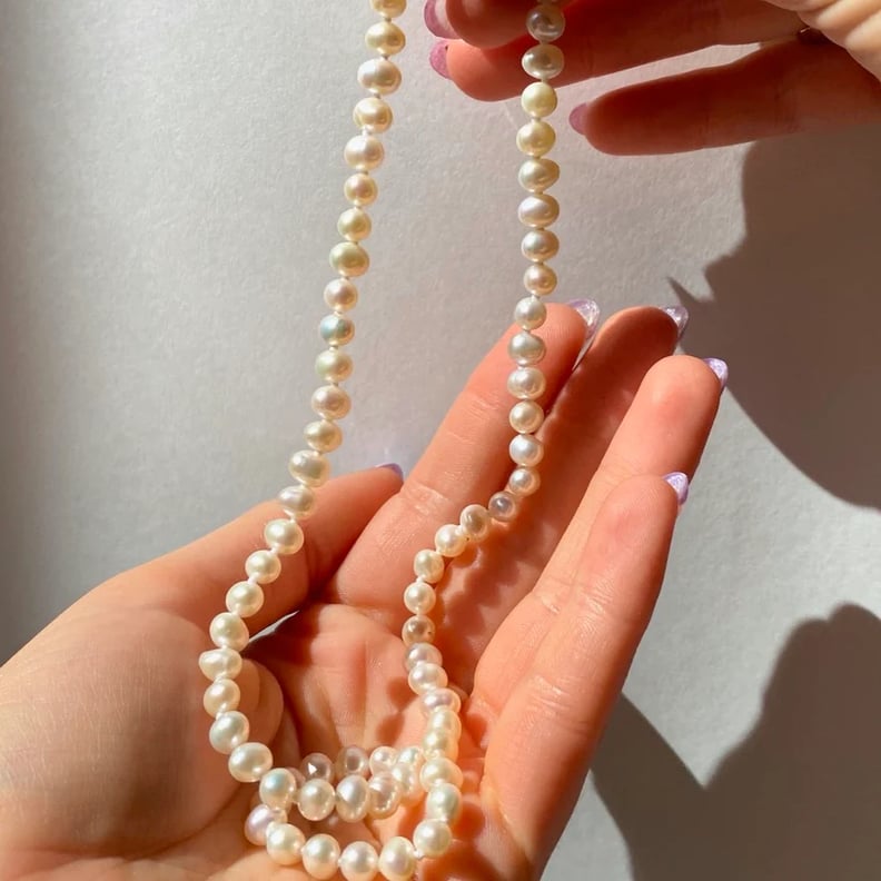 一个很酷的时尚礼物:弗雷泽英镑图片完美的淡水珍珠项链