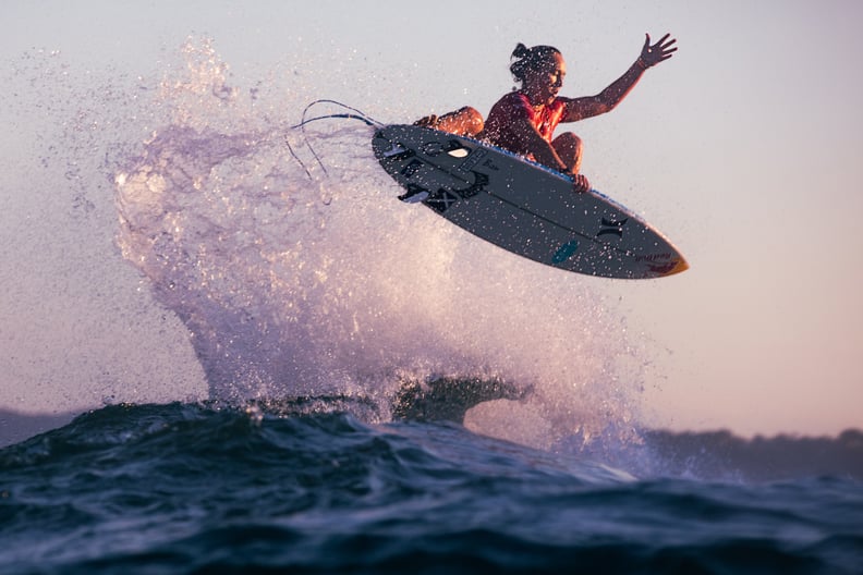 Carissa Moore Takes Flight During Her Air Reverse