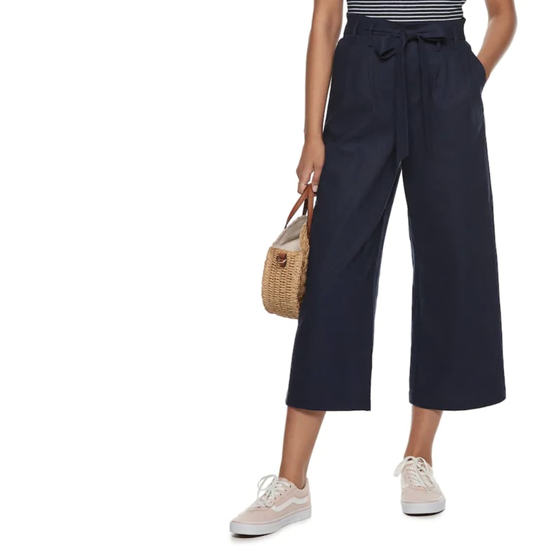 POPSUGAR Wide-Leg Paper Bag Pants