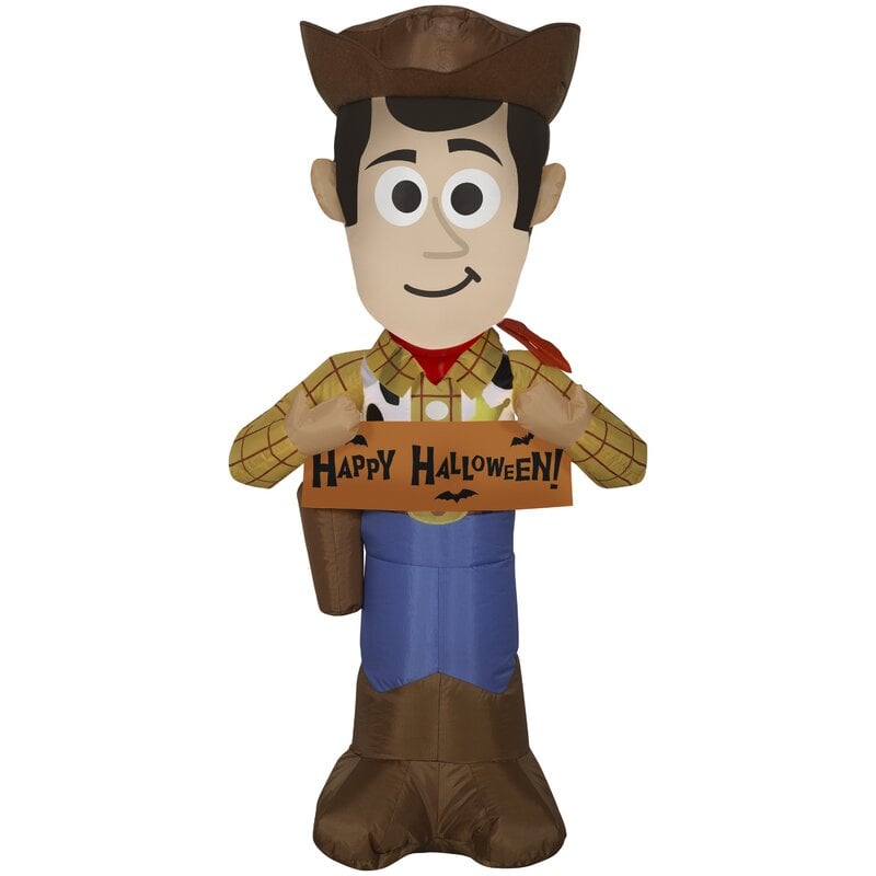 Airblown Woody With Banner Disney Halloween Inflatable