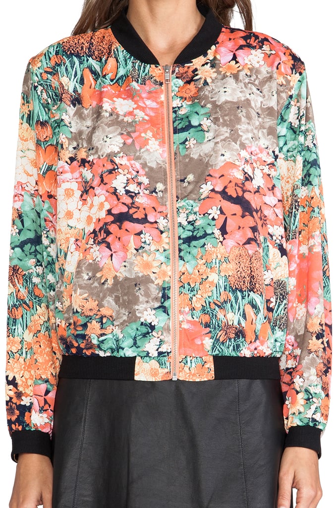 MM Couture by Miss Me Floral Bomber Jacket