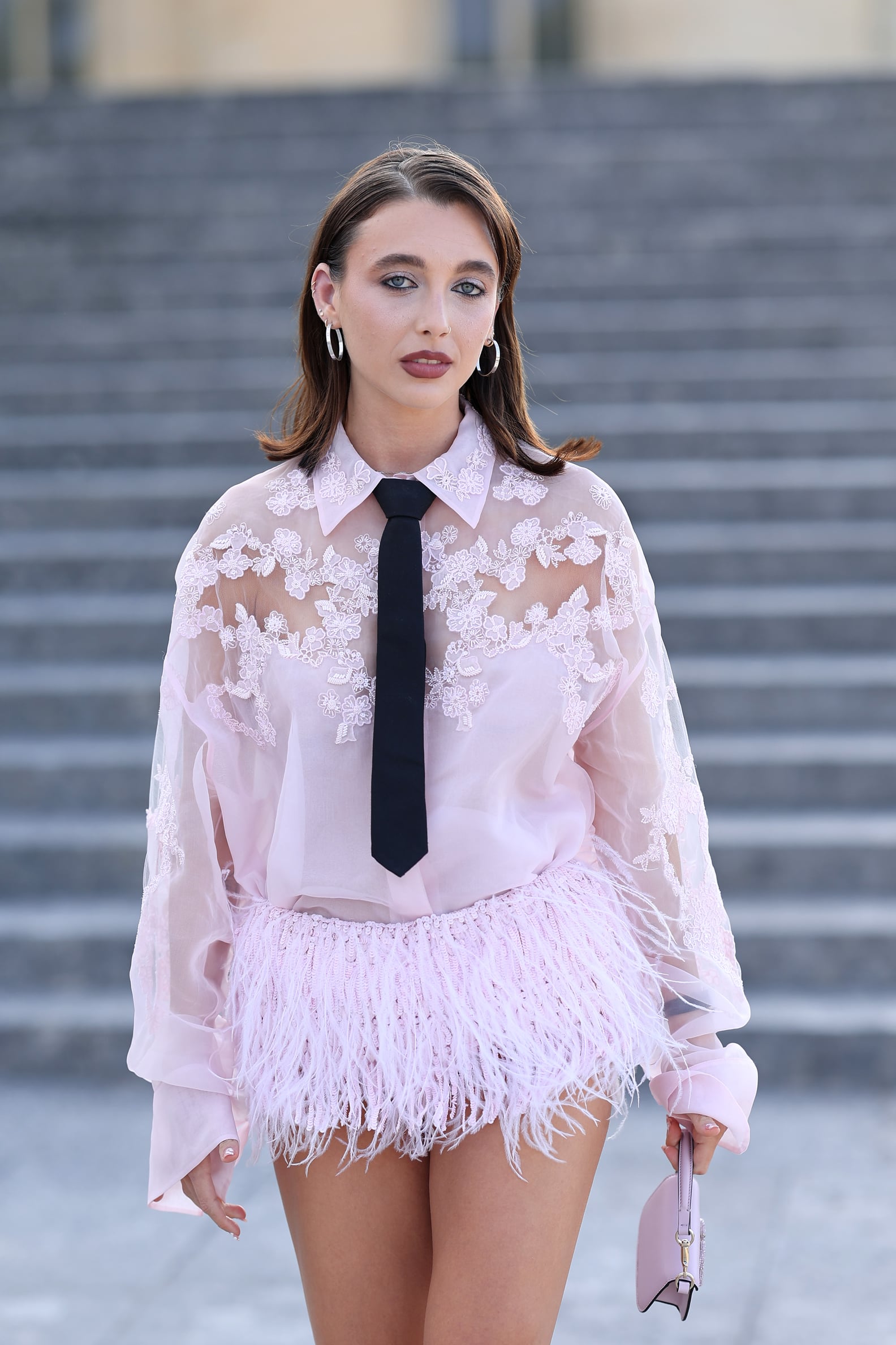 Emma Chamberlain Goes Pants-Less at Paris Haute Couture Week | PS Fashion