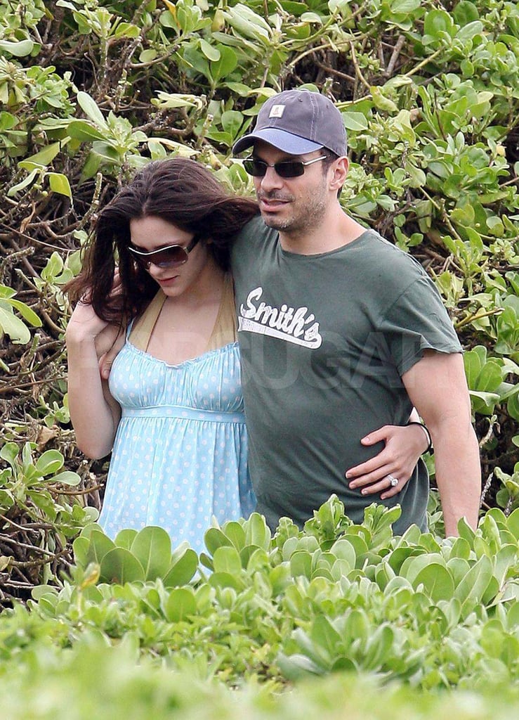 Katharine McPhee and Nick Cokas took a stroll in Maui after tying the knot in February 2008.