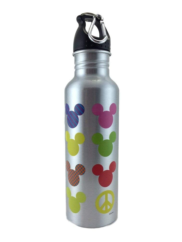 Disney Colourful Neon Mickey Mouse Water Bottle