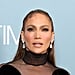 J Lo Wears Corset Crop Top and Low-Rise Leather Skirt