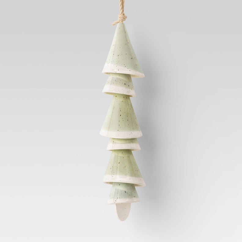 A Wind Chime: Smith & Hawken Stoneware Reactive Glaze Hanging
