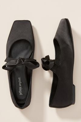Jeffrey Campbell Bow Square-Toed Flats
