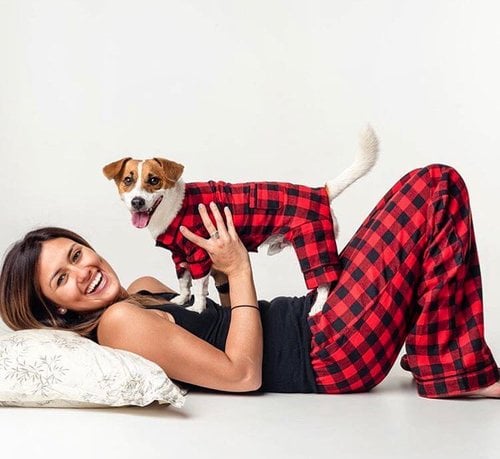 Red Buffalo Check Matching Human PJs