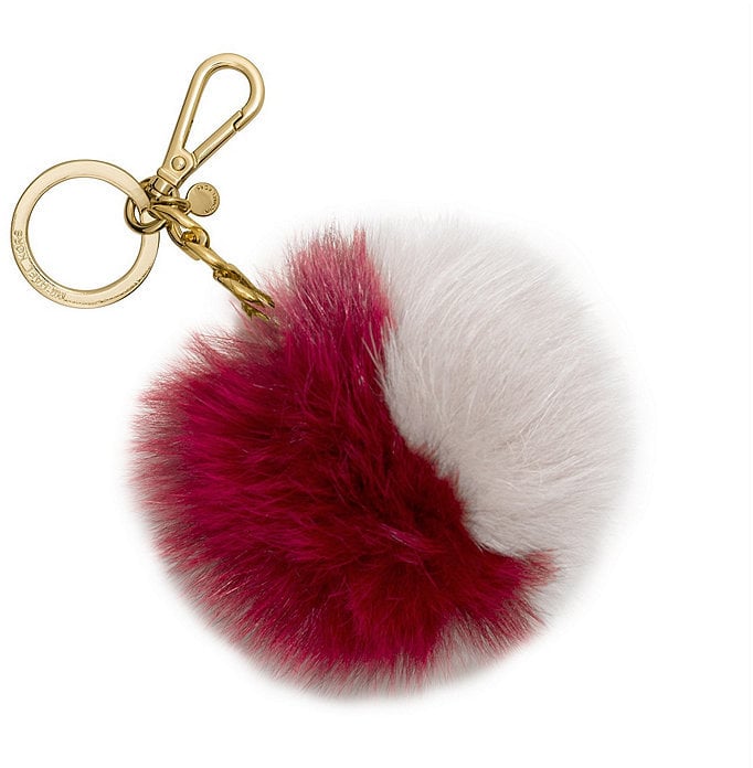 Michael Michael Kors XL Colorblock Fur Pom Pom Key Chain ($48)