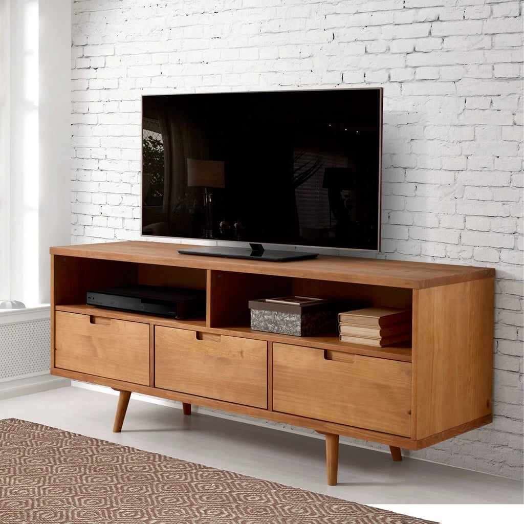 Drawer Midcentury Modern TV Stand Best Target Living Room Furniture 