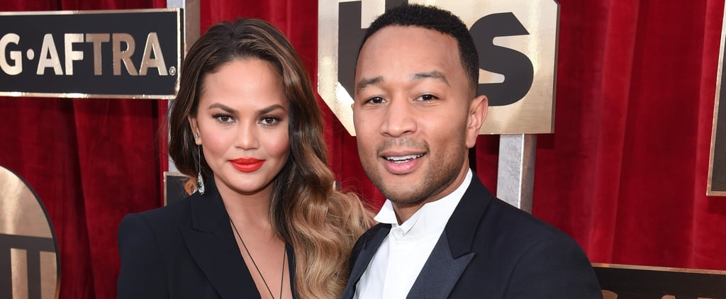 Chrissy Teigen and John Legend at the 2017 SAG Awards