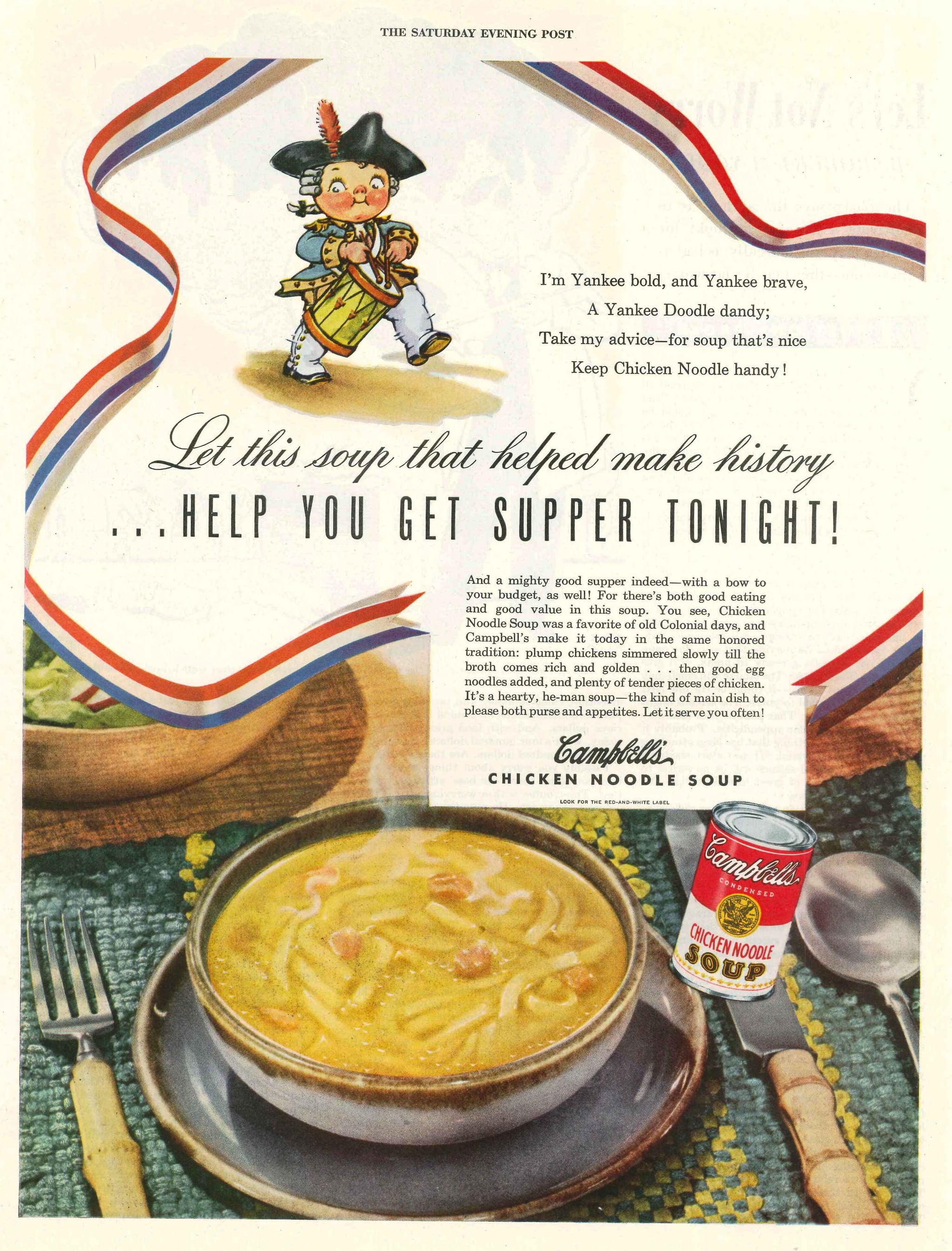 1949 | Campbell's Chicken Noodle Soup Ads Through the Ages ...