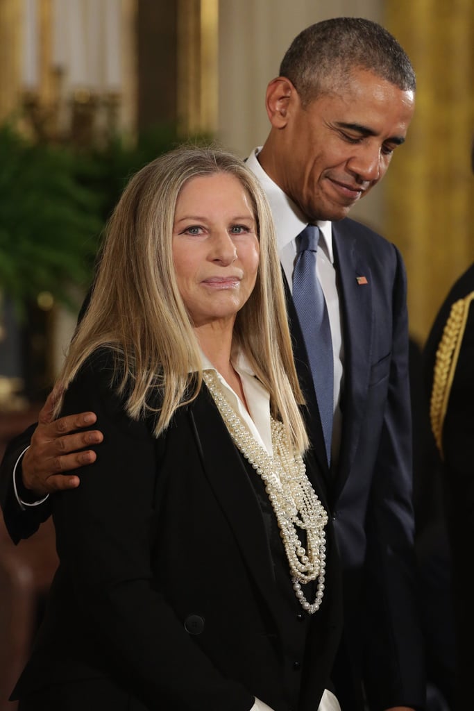 President Obama Awards Steven Spielberg and Barbra Streisand