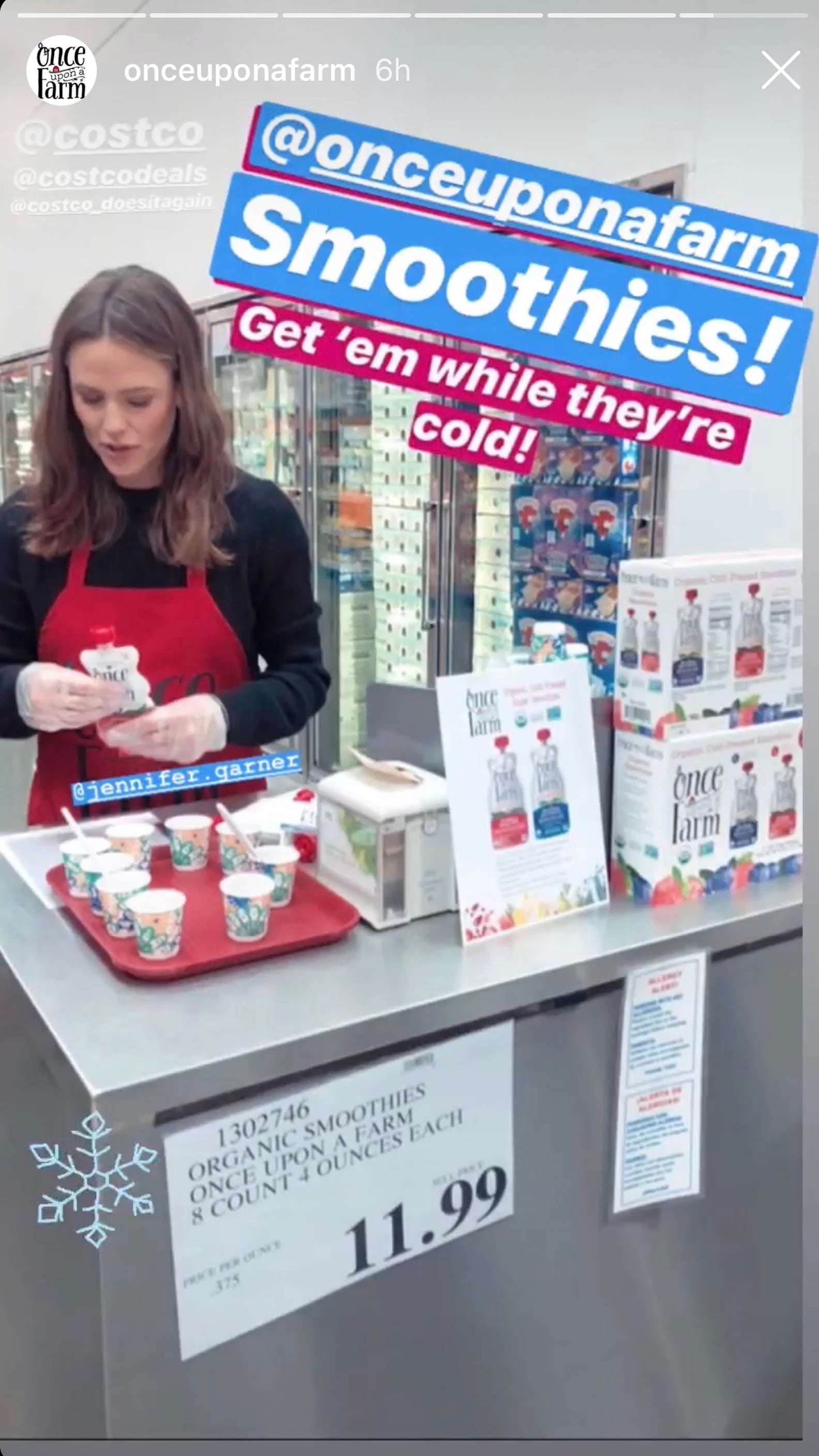 Jennifer Garner Serves Samples at Costco POPSUGAR Family