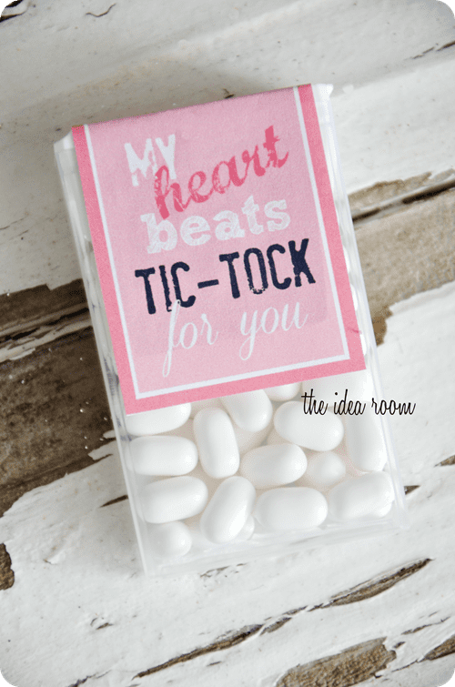 Tic Tac Valentine's Printable Label