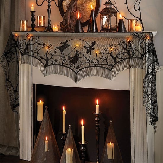 This Light-Up Hocus Pocus Mantel Scarf Is Hauntingly Chic