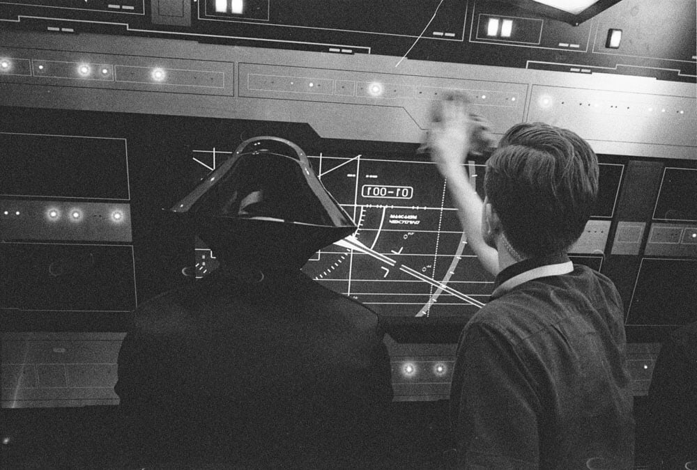 Director Rian Johnson shared this picture on his Tumblr page.