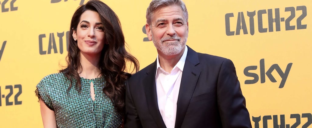 Amal Clooney Wears Crop Top at Catch-22 Rome Premiere