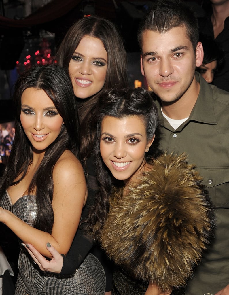 Kourtney, Kim, Khloé, and Rob Kardashian.